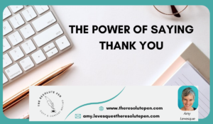 Read more about the article The Power of Saying Thank You